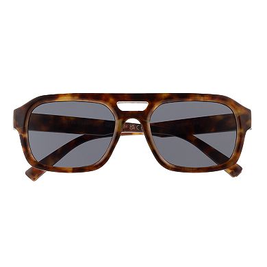Women's Cali Blue Plastic Aviator Sunglasses