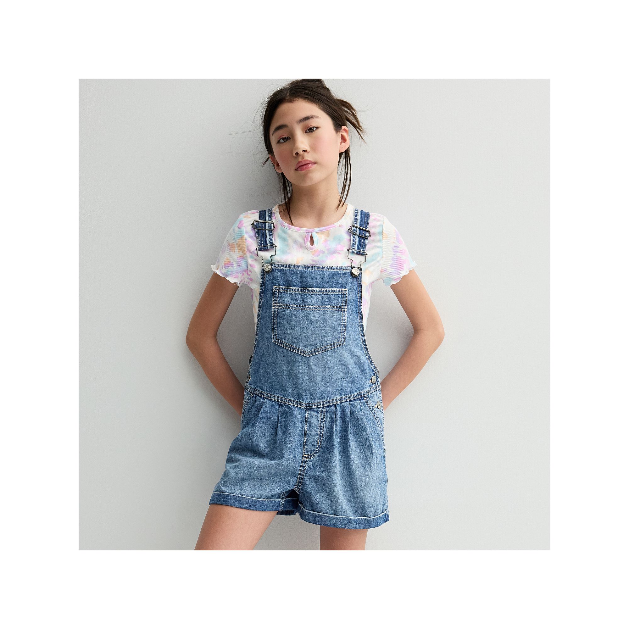 Girls 6-20 SO® Denim Shortalls in Regular & Plus Size, Girls, Size: 18, M