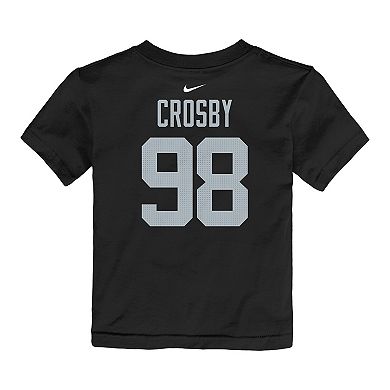 Toddler Nike Maxx Crosby Black Las Vegas Raiders Player Name & Number T-Shirt