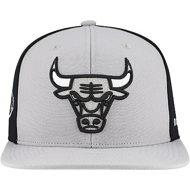 Men's Mitchell & Ness Gray Chicago Bulls Core Snapback Hat