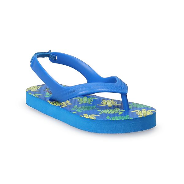 Jumping Beans® Qualli Flip-Flop Toddler Sandals - Turtles (S (5T/6T))