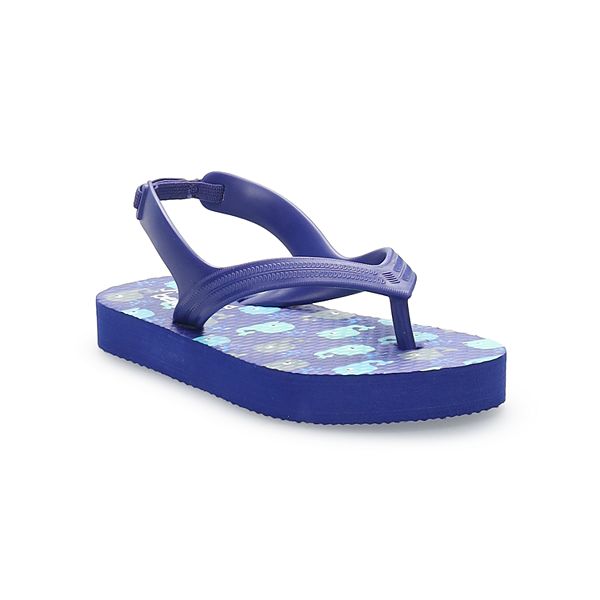 Jumping Beans® Qualli Flip-Flop Toddler Sandals - Whales (M (7T/8T))