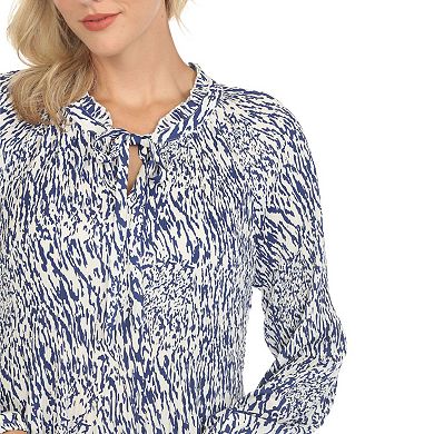 Women's Printed Peasant Blouse