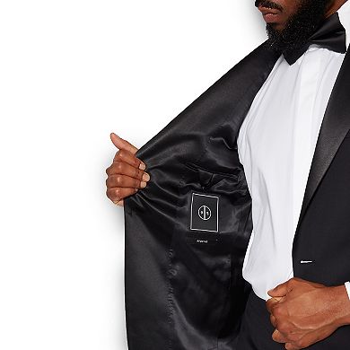 Wool Tuxedo Jacket Satin Peak Lapel