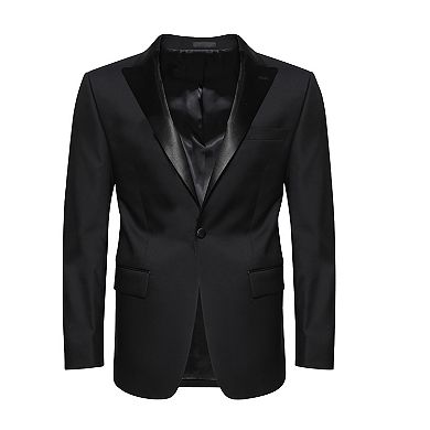 Wool Tuxedo Jacket Satin Peak Lapel