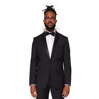 Wool Tuxedo Jacket Satin Shawl Lapel