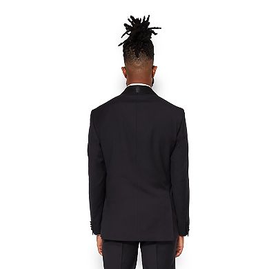 Wool Tuxedo Jacket Satin Shawl Lapel