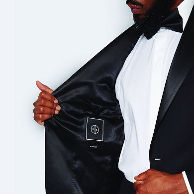 Wool Tuxedo Jacket Satin Shawl Lapel