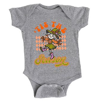 Tis The Season Scarecrow Baby Bodysuit