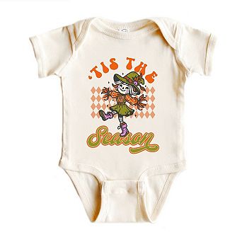 Tis The Season Scarecrow Baby Bodysuit