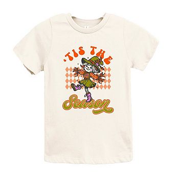 Tis The Season Scarecrow Toddler Short Sleeve Graphic Tee