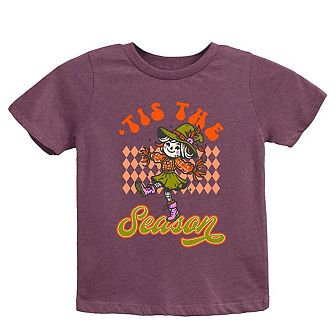 Tis The Season Scarecrow Toddler Short Sleeve Graphic Tee