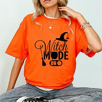 Simply Sage Market Witch Mode On Short Sleeve Tee