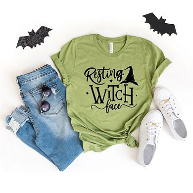 Resting Witch Face Short Sleeve Graphic Tee