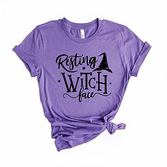 Resting Witch Face Short Sleeve Graphic Tee
