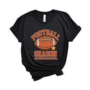 Football Season Star Short Sleeve Graphic Tee