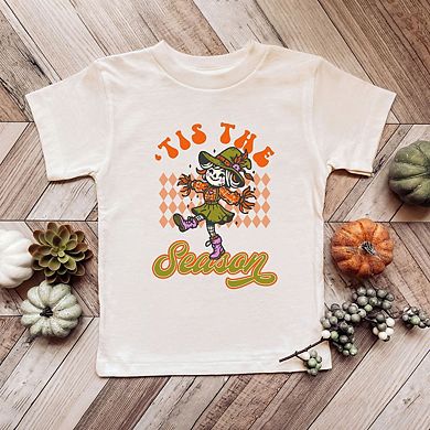 Tis The Season Scarecrow Youth Short Sleeve Graphic Tee