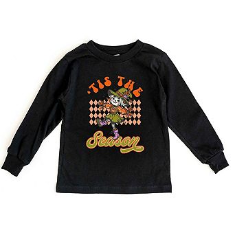 Tis The Season Scarecrow Toddler Long Sleeve Graphic Tee