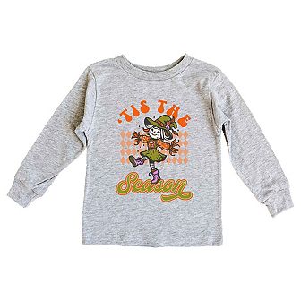 Tis The Season Scarecrow Toddler Long Sleeve Graphic Tee
