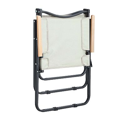 3-piece Folding Outdoor Table And Two Chairs Lightweight Aluminum Roll-up Square