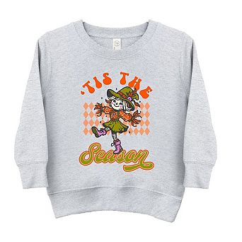 Tis The Season Scarecrow Toddler Graphic Sweatshirt