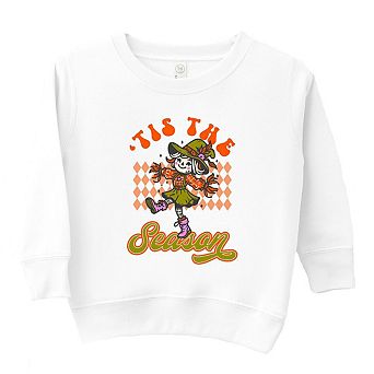 Tis The Season Scarecrow Toddler Graphic Sweatshirt