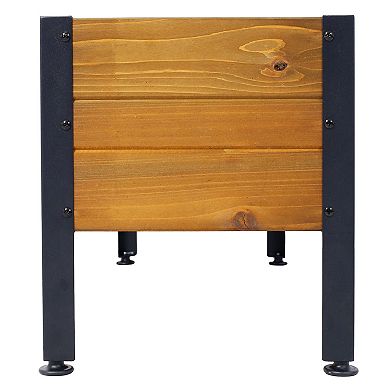 Elevated Wooden Garden Planter Box Raised Bed Outdoor Herbs Vegetables Flowers