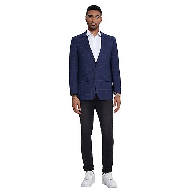 Men's Tailored-fit Windowpane Sport Coat Only