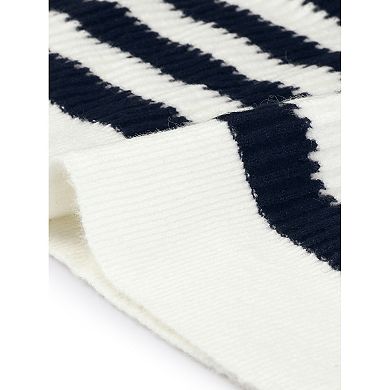Plus Size Cardigan Sweater for Women Button Down Open Front Long Sleeve Striped Knit Cardigans