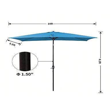 Casainc 10 Ft.patio Umbrella Market Tilt Without Base