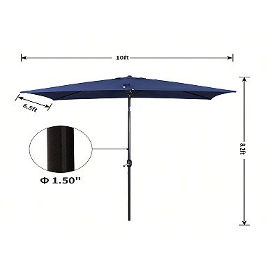 Casainc 10 Ft.patio Umbrella Market Tilt Without Base