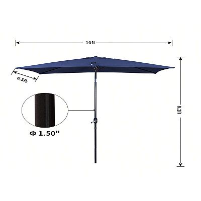 cantilever patio umbrella without base Grand PLUTO 10x13 FT Patio Base, Acrylic Outdoor Aluminum Umbrella, Black Pole : Patio, Lawn & Garden blocking water Commercial Cantilever Patio Umbrella |