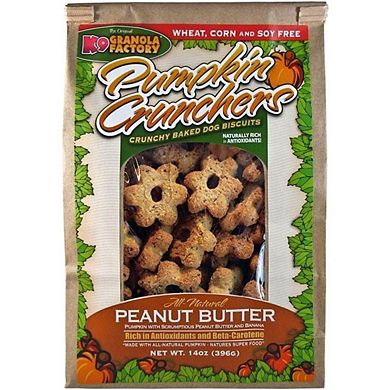 Pumpkin Crunchers Dog Treat Peanut Butter 14oz
