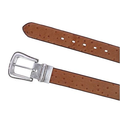 Toneka Reversible Ostrich Print Belt