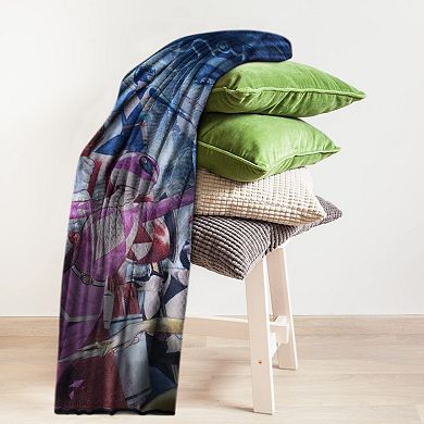 Power Rangers Fleece Fleece Softest Throw Blanket, Measures 60 X 45 Inches