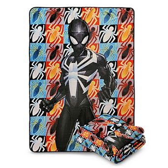 Marvel Spider-man Symbiote Suit Fleece Comfy Throw Blanket For Adults & Kids, Measures 60 X 45 Inch