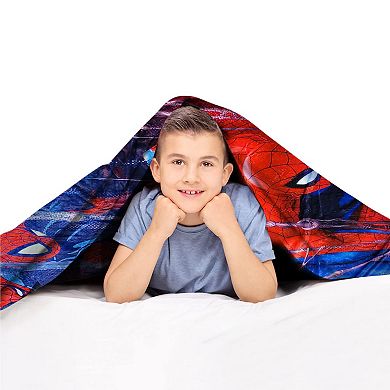 Marvel Spider-man Web Fleece Throw Blanket, Measures 60 X 45 Inches