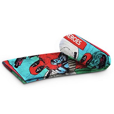 Marvel Deadpool Fleece Throw Blanket, Measures 60 X 45 Inches