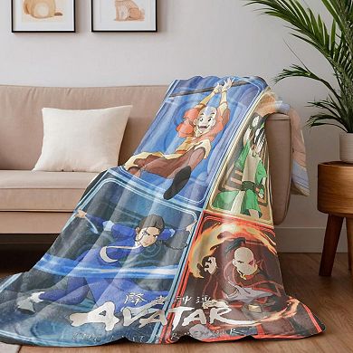 Avatar The Last Airbender Fleece Throw Blanket For Adults & Kids, 60 X 45 Inch