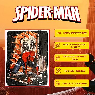 Marvel Spider-man Morbious Most Wanted Fleece Throw Blanket For Adults & Kids, Measures 60 X 45 Inch