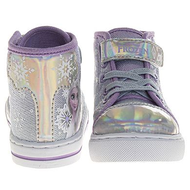 Disney's Frozen Anna & Elsa High Top Toddler Girls' Sneakers
