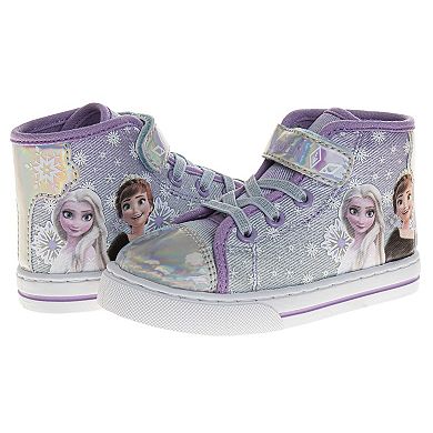 Disney's Frozen Anna & Elsa High Top Toddler Girls' Sneakers