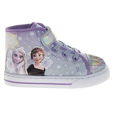 Disney's Frozen Anna & Elsa High Top Toddler Girls' Sneakers