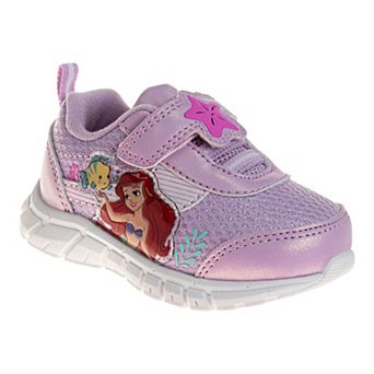Disney's The Little Mermaid Infant & Toddler Girls' Hook and Loop Sneakers