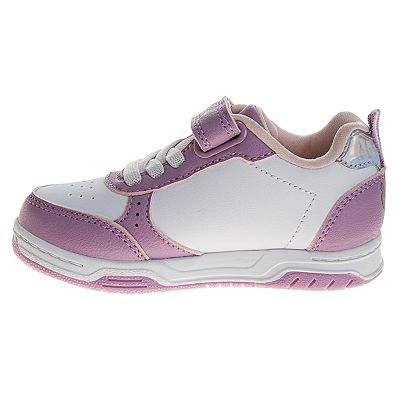 Disney's Lilo & Stitch Angel and Stitch Toddler Girls' Hook and Loop Skate Style Sneakers