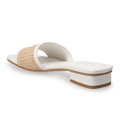Croft & Barrow Low Block Heel Women's Sandals