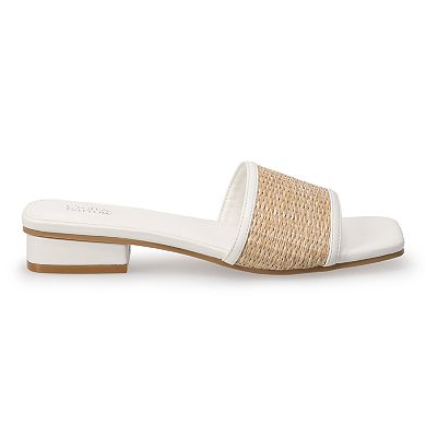 Croft & Barrow Low Block Heel Women's Sandals