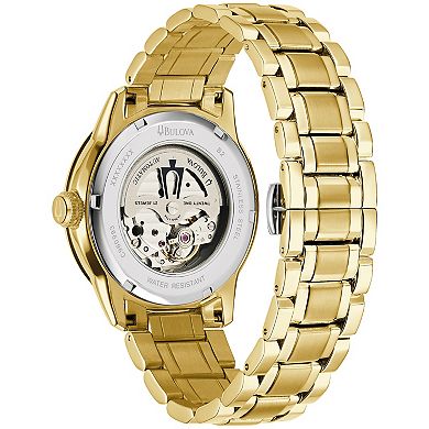 Bulova Men's Classic Sutton Automatic Gold Tone Stainless Steel Bracelet Watch