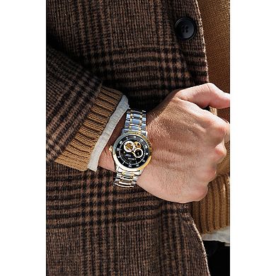 Bulova Men's Sutton Automatic Two-Tone Stainless Steel Open Aperture Bracelet Watch