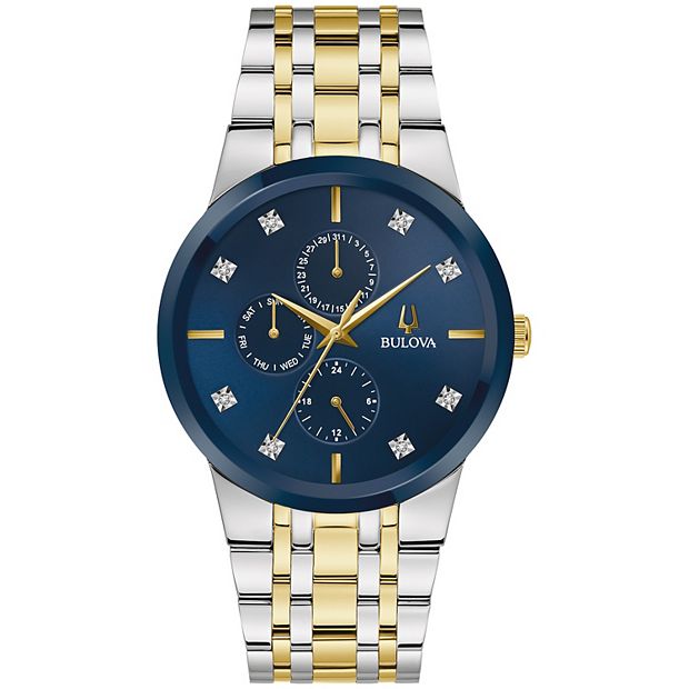 NWT Bulova diamond blue dial watch Bulova Watch 002-500-03628 ST - Mathew Jewelers, Inc  main image 3
